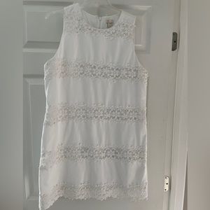 J Crew Dress. White. Fully lined.